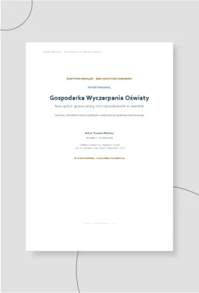 Gospodarka Wyczerpania Oświaty - Raport 2026 - PERSONAL